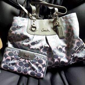Coach Ashley Purse and matching wallet